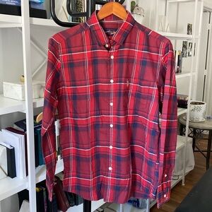 U.S. Polo Assn. Mens Classic Fit Long Sleeve Plaid Button-Shirt